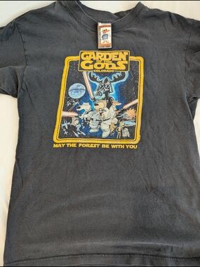 Garden of the Gods Colorado Star Wars Parody Tee in Black & Yellow